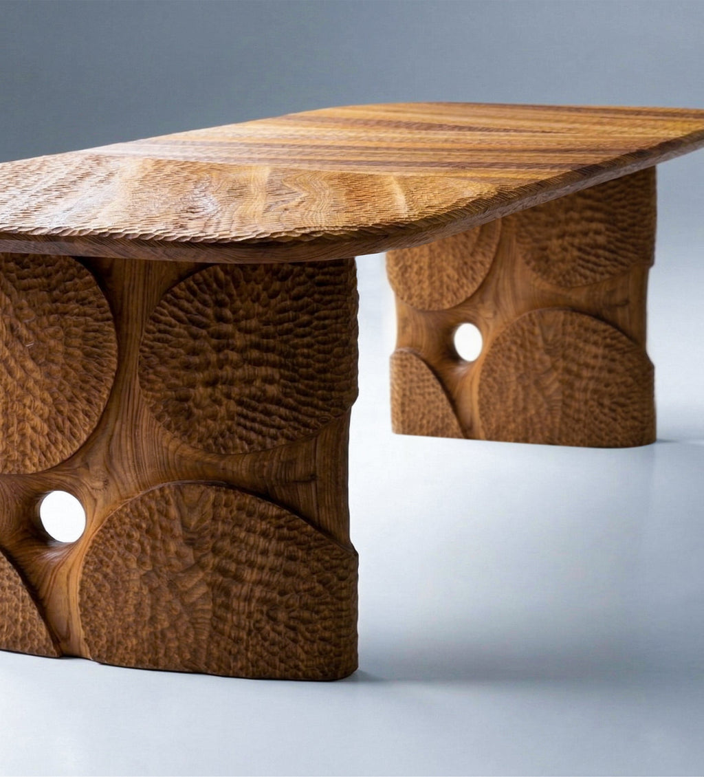 Hand-Carved Dining Table