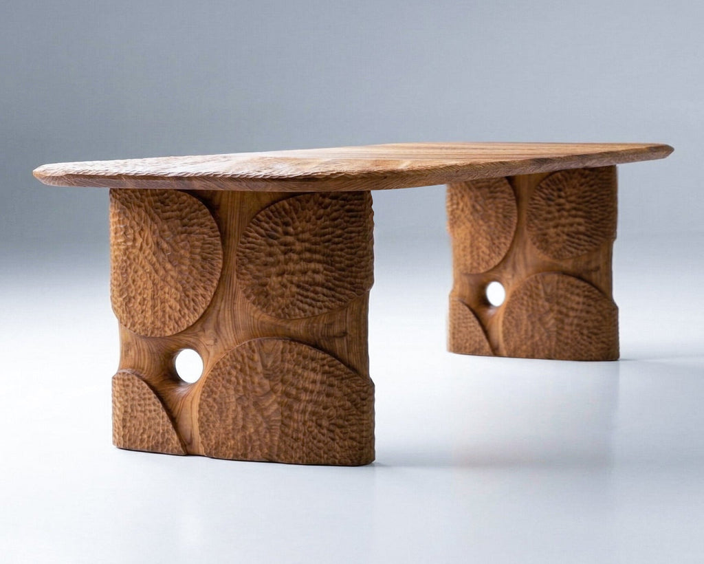 Hand-Carved Dining Table