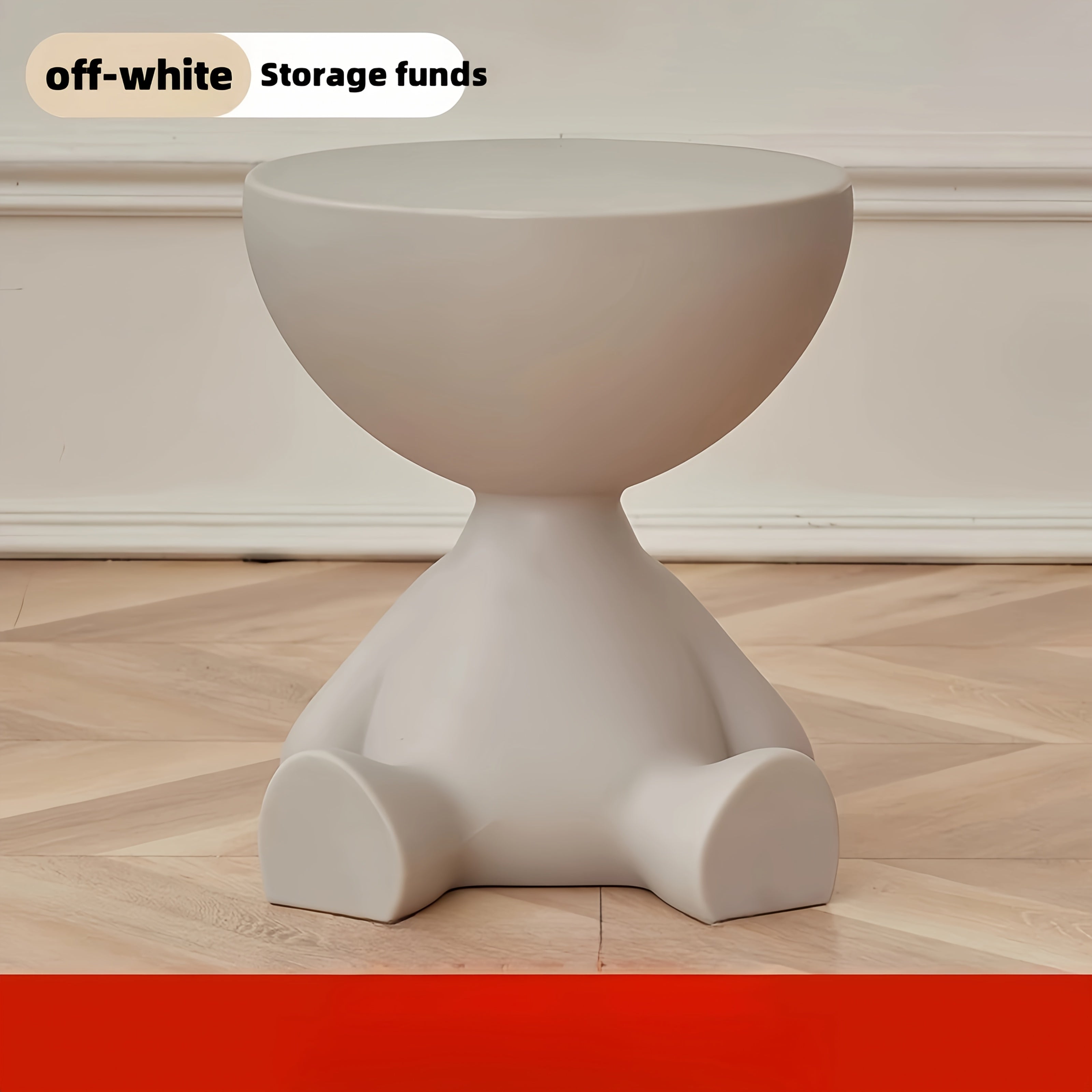 Bear Side Table with Storage