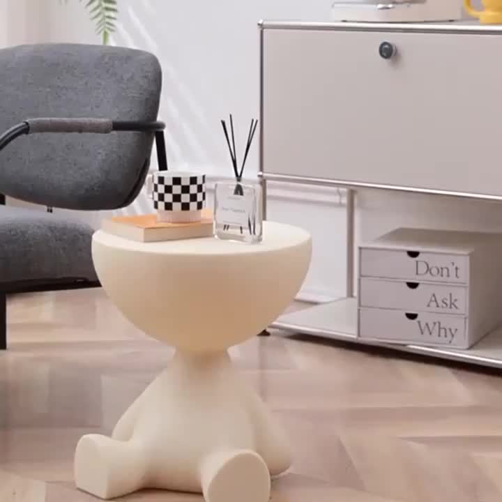 Bear Side Table with Storage