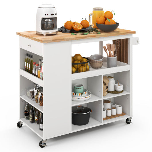 Kitchen Island Trolley Cart on Wheels
