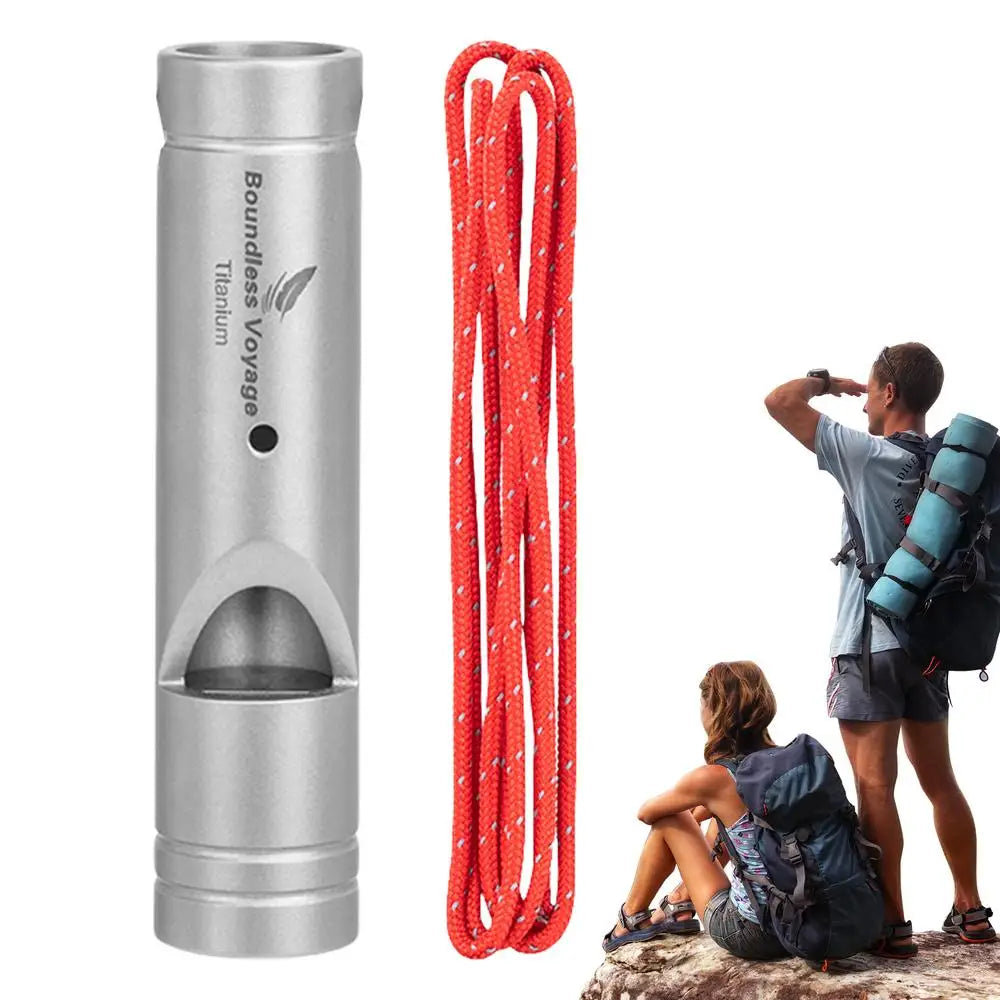 Titanium Whistle Urgent Survival Whistle Safety Tool