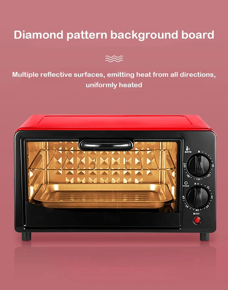 Multifunctional 12L Electric Toaster Oven