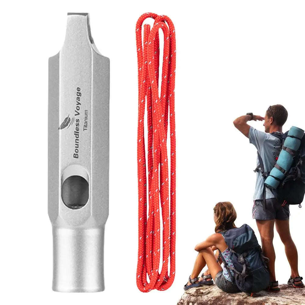 Titanium Whistle Urgent Survival Whistle Safety Tool