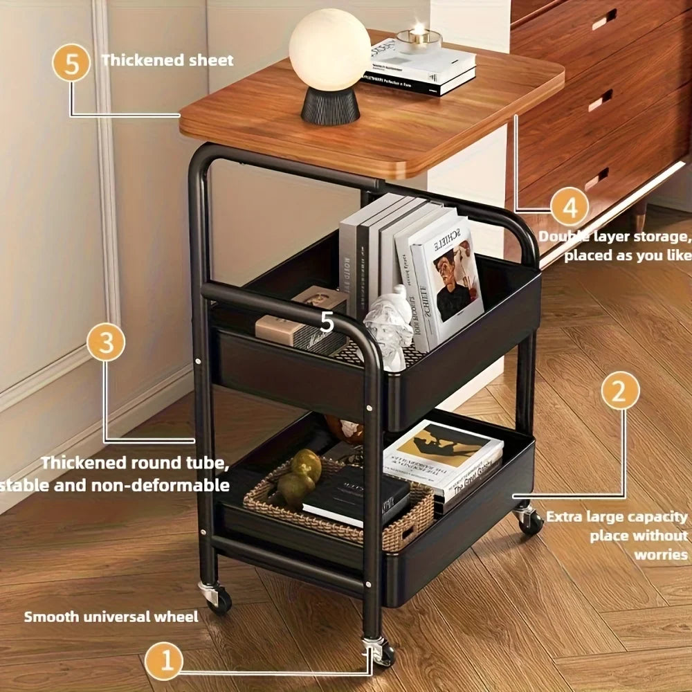 3 Tier Rolling Kitchen Cart