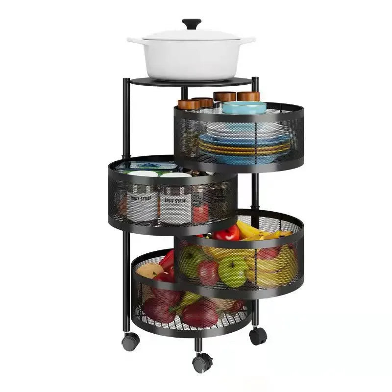 Kitchen Organizer Trolley Cart Rolling