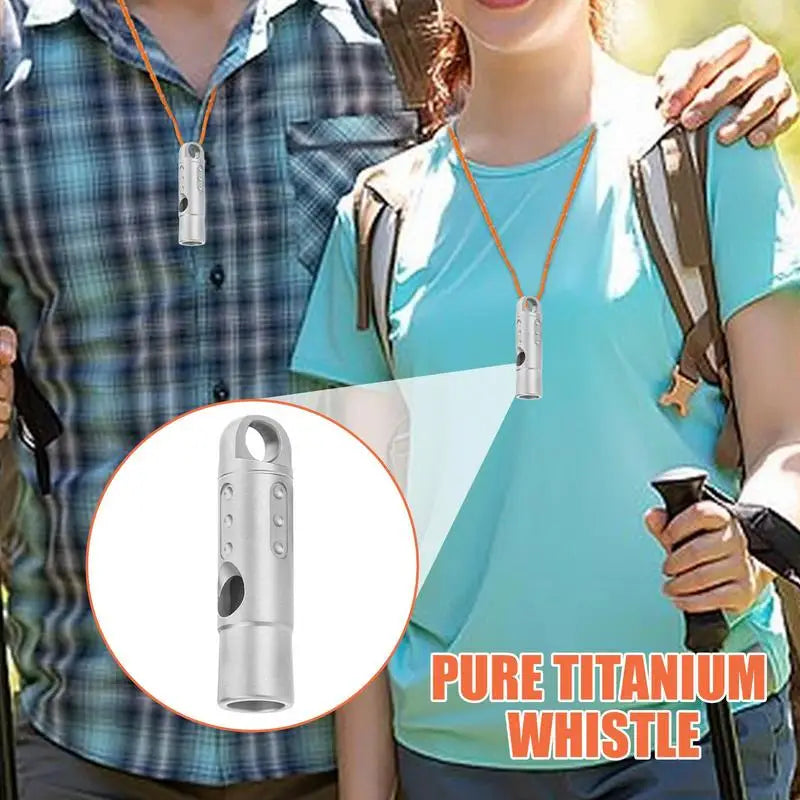 Titanium Whistle Urgent Survival Whistle Safety Tool