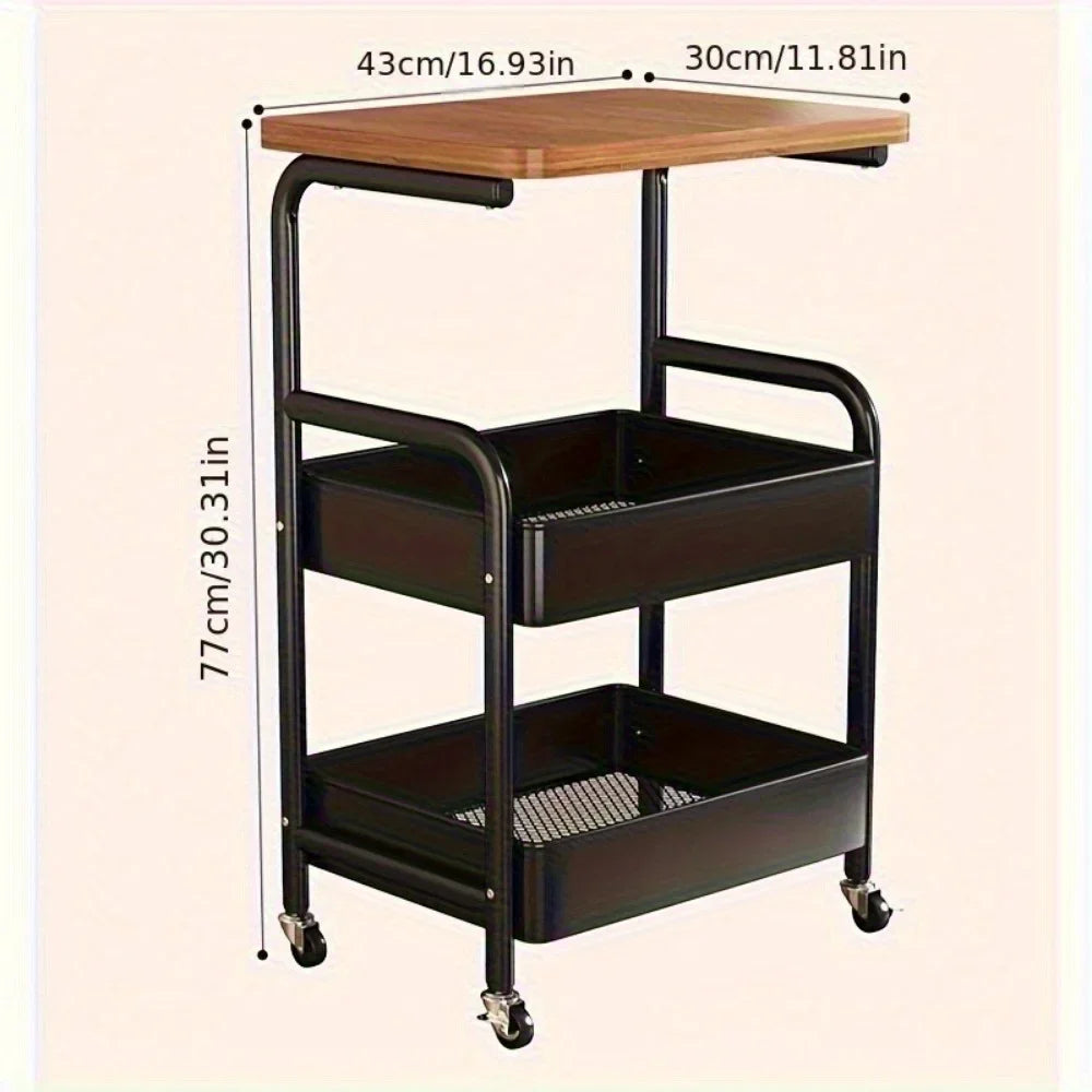 3 Tier Rolling Kitchen Cart