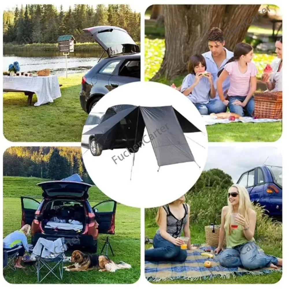Portable SUV Tailgate Trunk Tent 3-Side