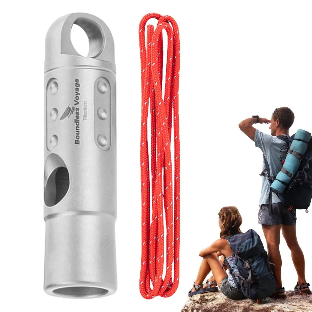 Titanium Whistle Urgent Survival Whistle Safety Tool