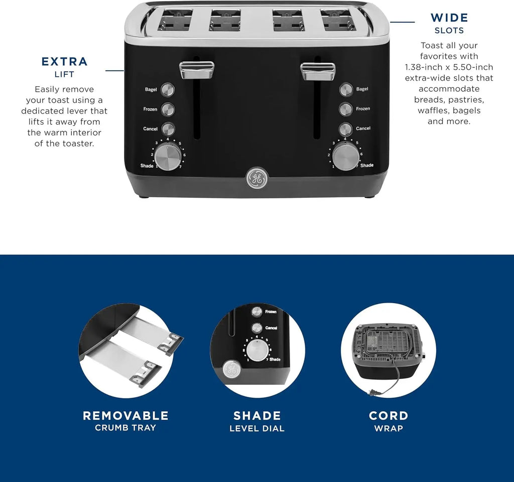 XMSJ Toaster With Extra Wide Slots For Bagels And Bread