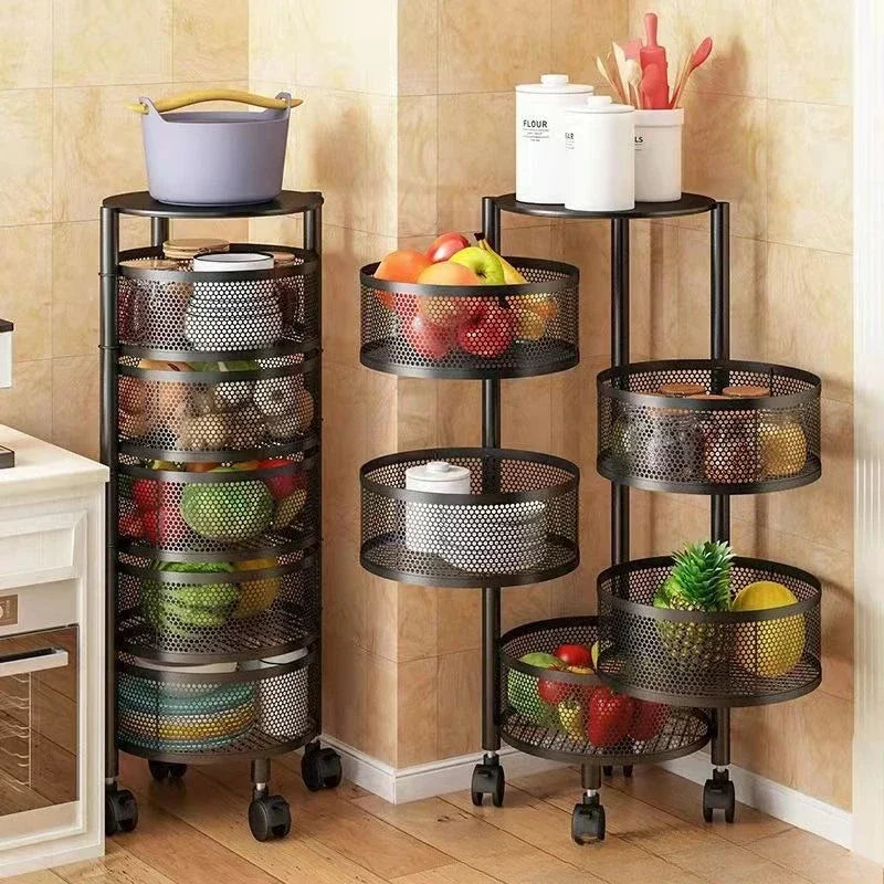 Kitchen Organizer Trolley Cart Rolling