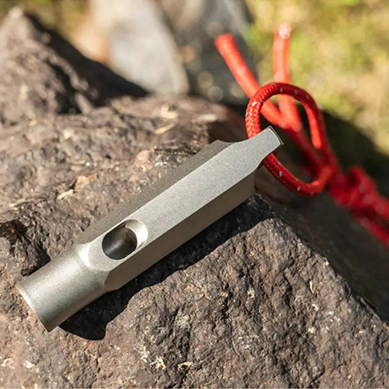 Titanium Whistle Urgent Survival Whistle Safety Tool