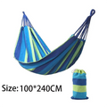 Double Hammock 2 Person Canvas Cotton Hammock with Tree Straps