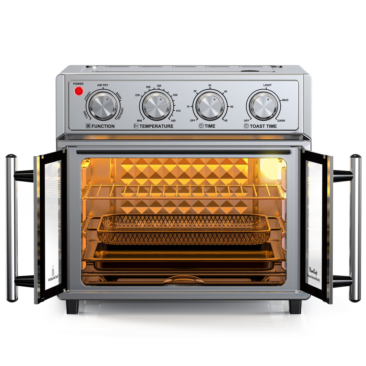 French Double-Door Air Fryer Convection Toaster Oven