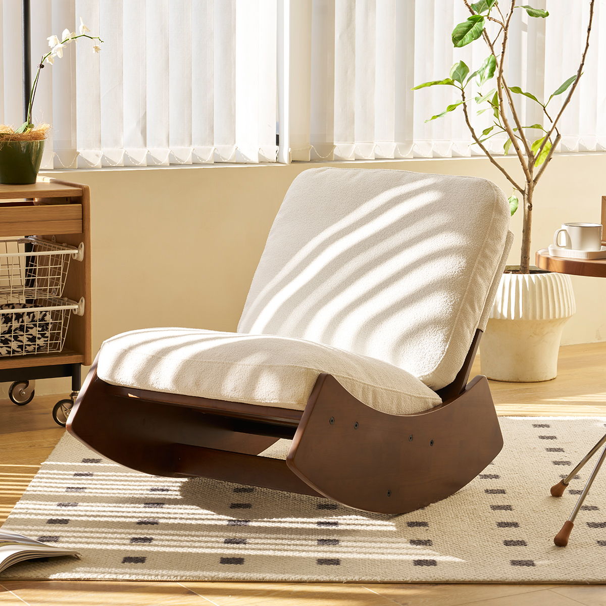 Upholstery Glider Rocking Chair