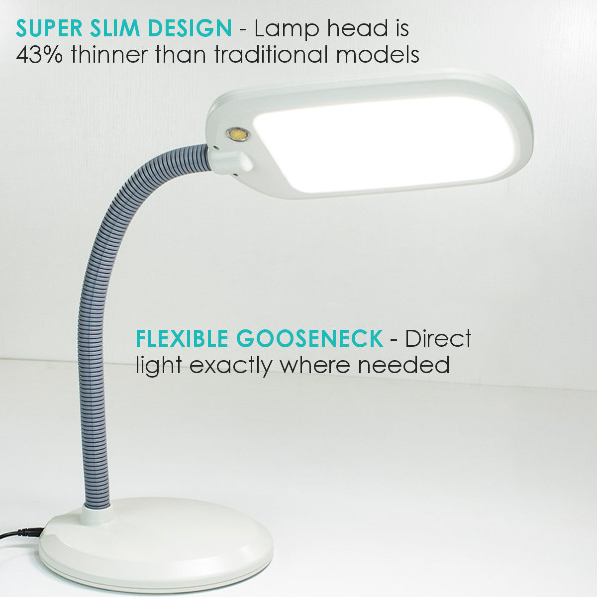 26"H LED Bright Reader  Grey