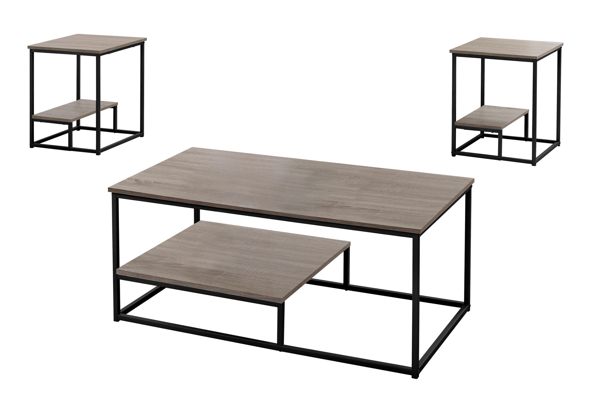 Table Set, Coffee, End, Side, Accent, Living Room (Set of 3)