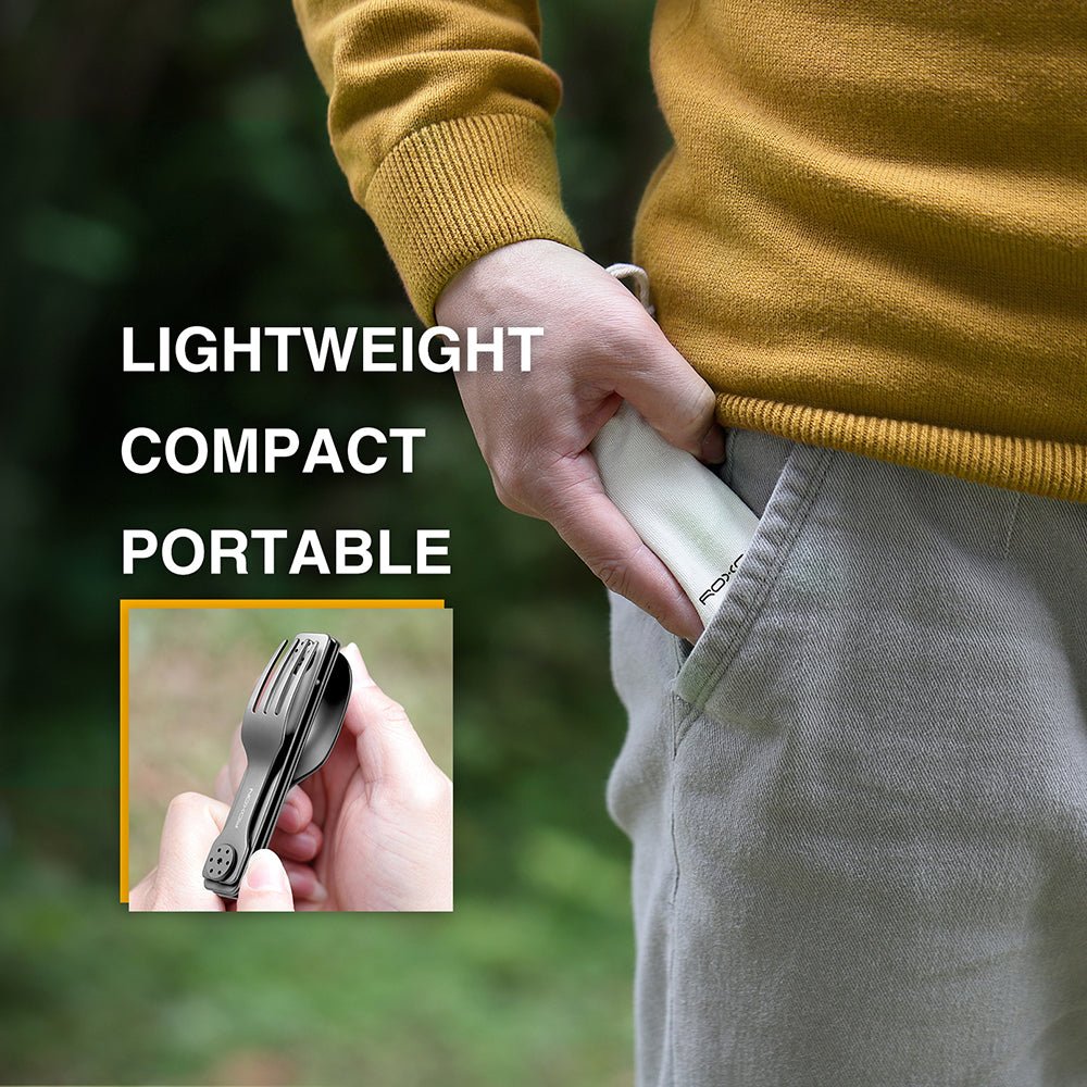 C1S 3-in-1 Folding Cutlery Travel Set