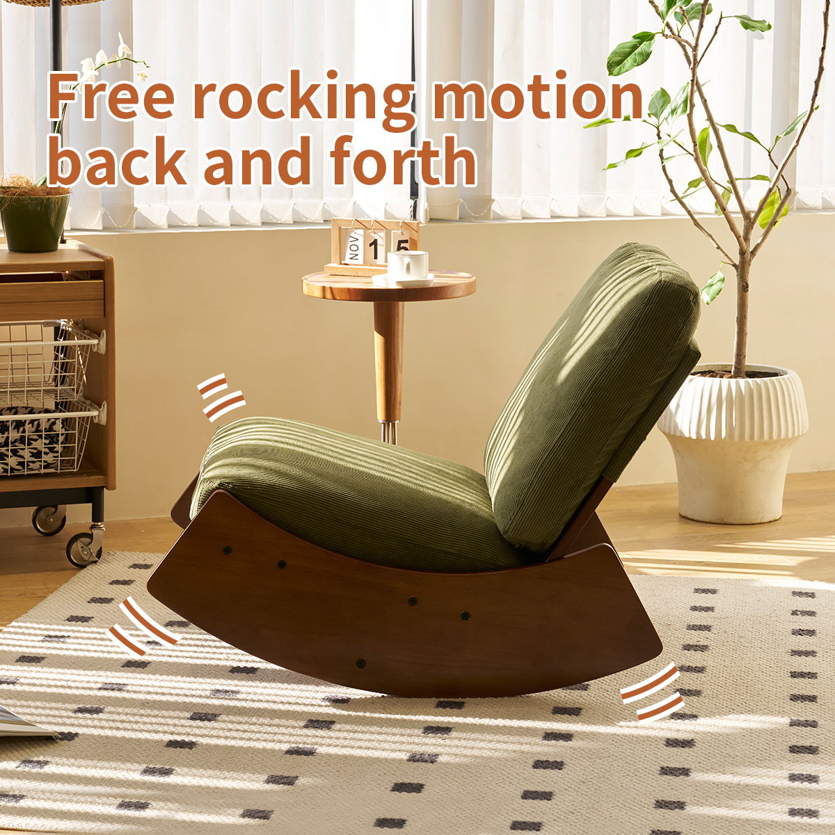 Upholstery Glider Rocking Chair