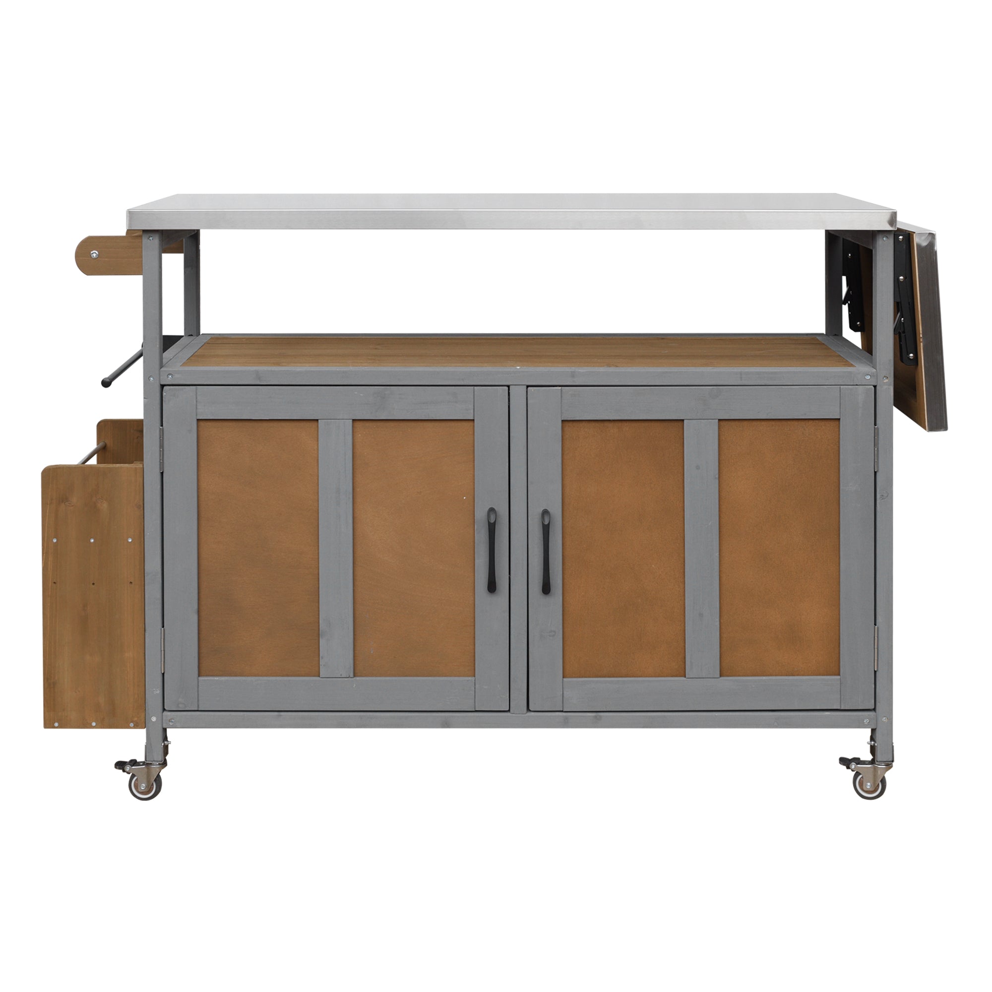 Foldable Outdoor Kitchen Island Cart