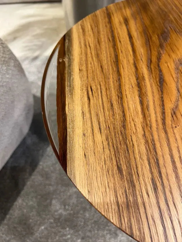 Mushroom Side & End table Made of Walnut and Epoxy Resin