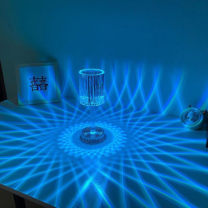 Crystal Table Lamp LED Diamond Touch Bedside Atmosphere Light