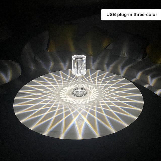 Crystal Table Lamp LED Diamond Touch Bedside Atmosphere Light