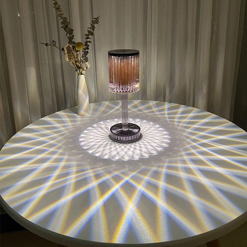 Crystal Table Lamp LED Diamond Touch Bedside Atmosphere Light