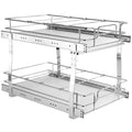 2 Tier  Pull Out Cabinet Organizer, Heavy Duty Slide Out Pantry Shelves