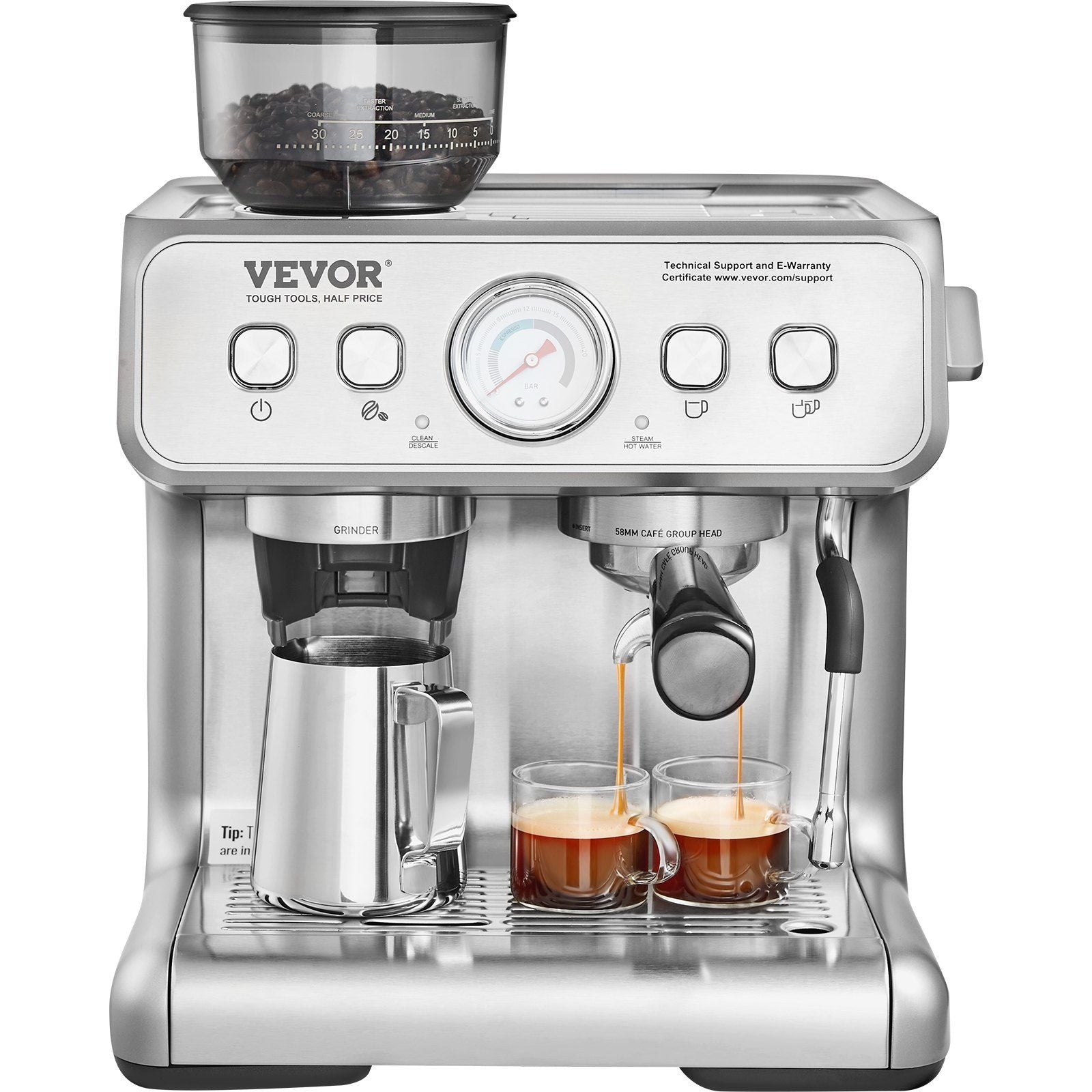 Espresso Machine with Grinder
