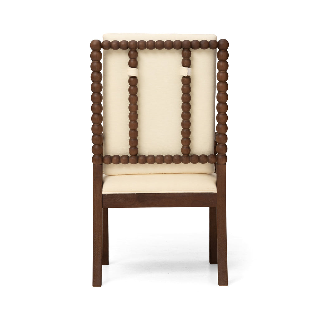 Set of 2 Rubber Wood Dining Chairs