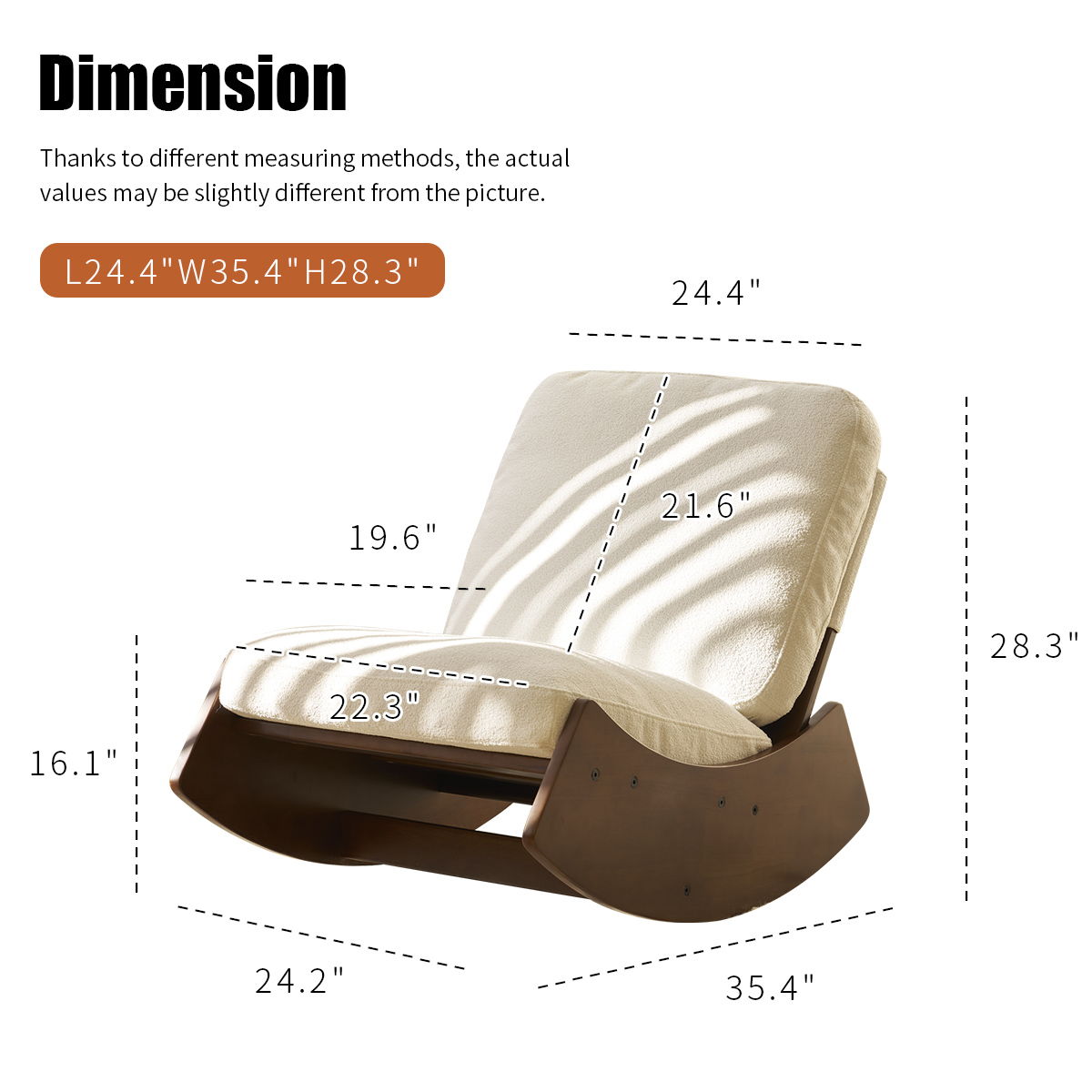 Upholstery Glider Rocking Chair