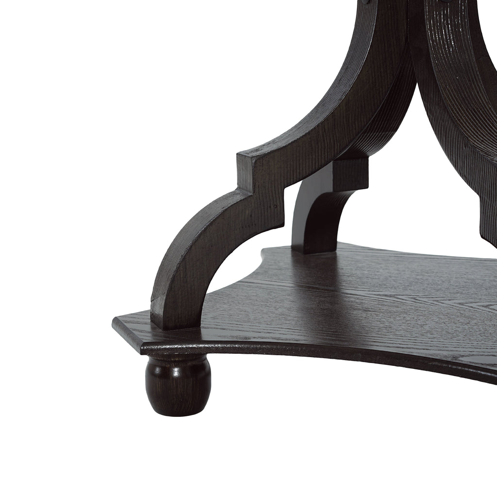 Natural and Black End Table