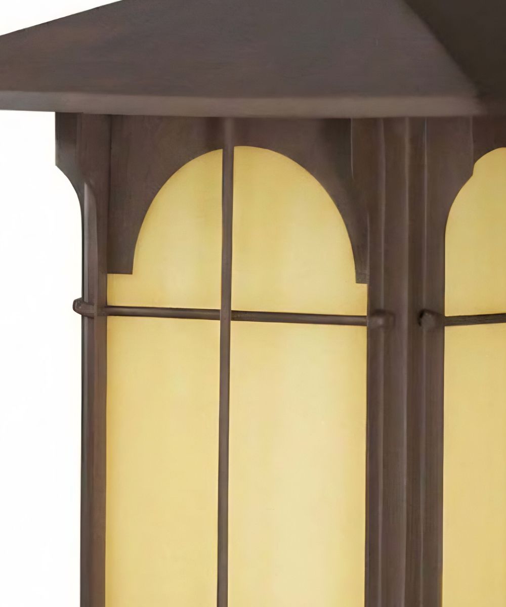 Aztec 14"H 1-Light Olde Brick Bronze Finish OutdoorFixture
