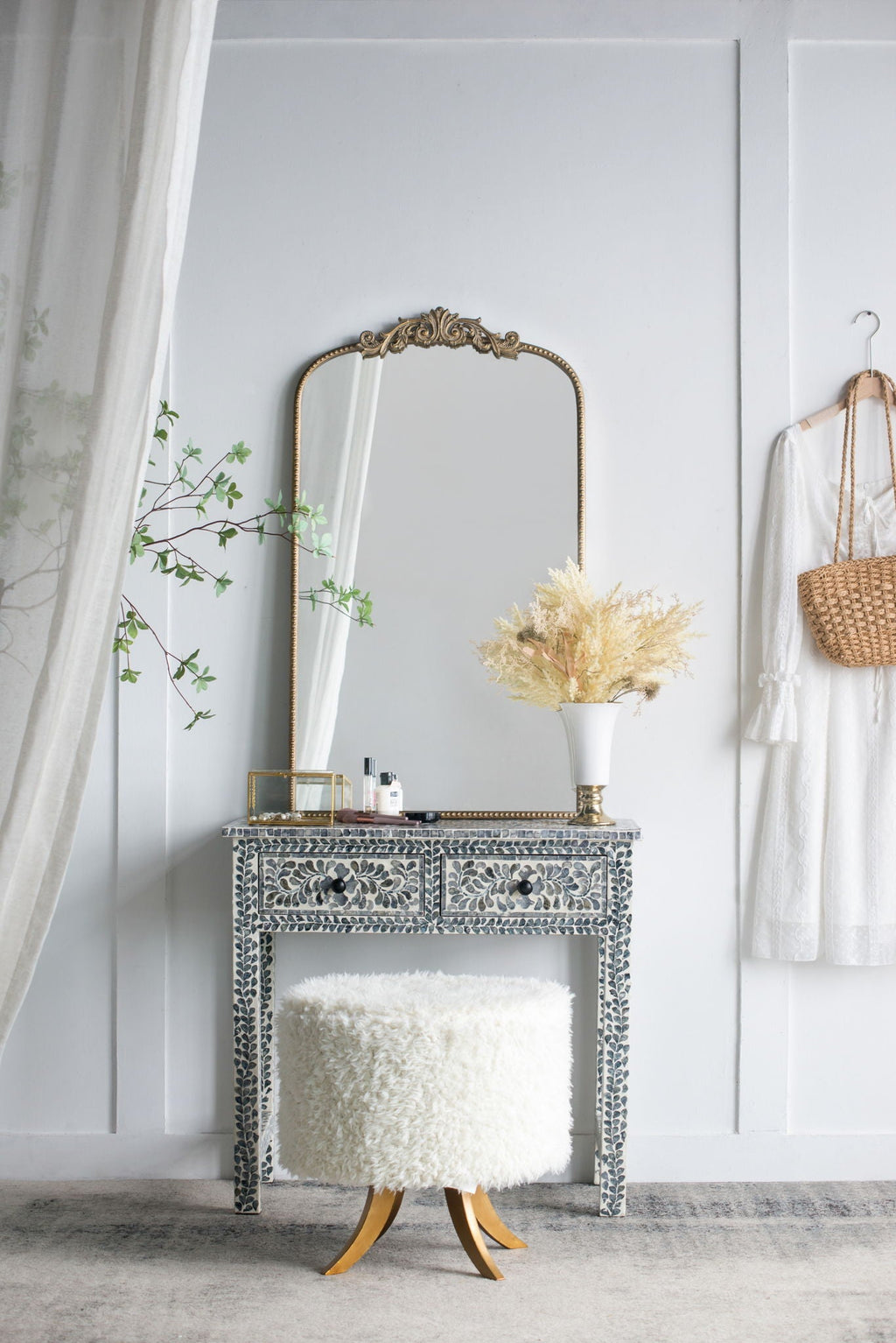 Arch Mirror, Baroque Inspired Wall Decor