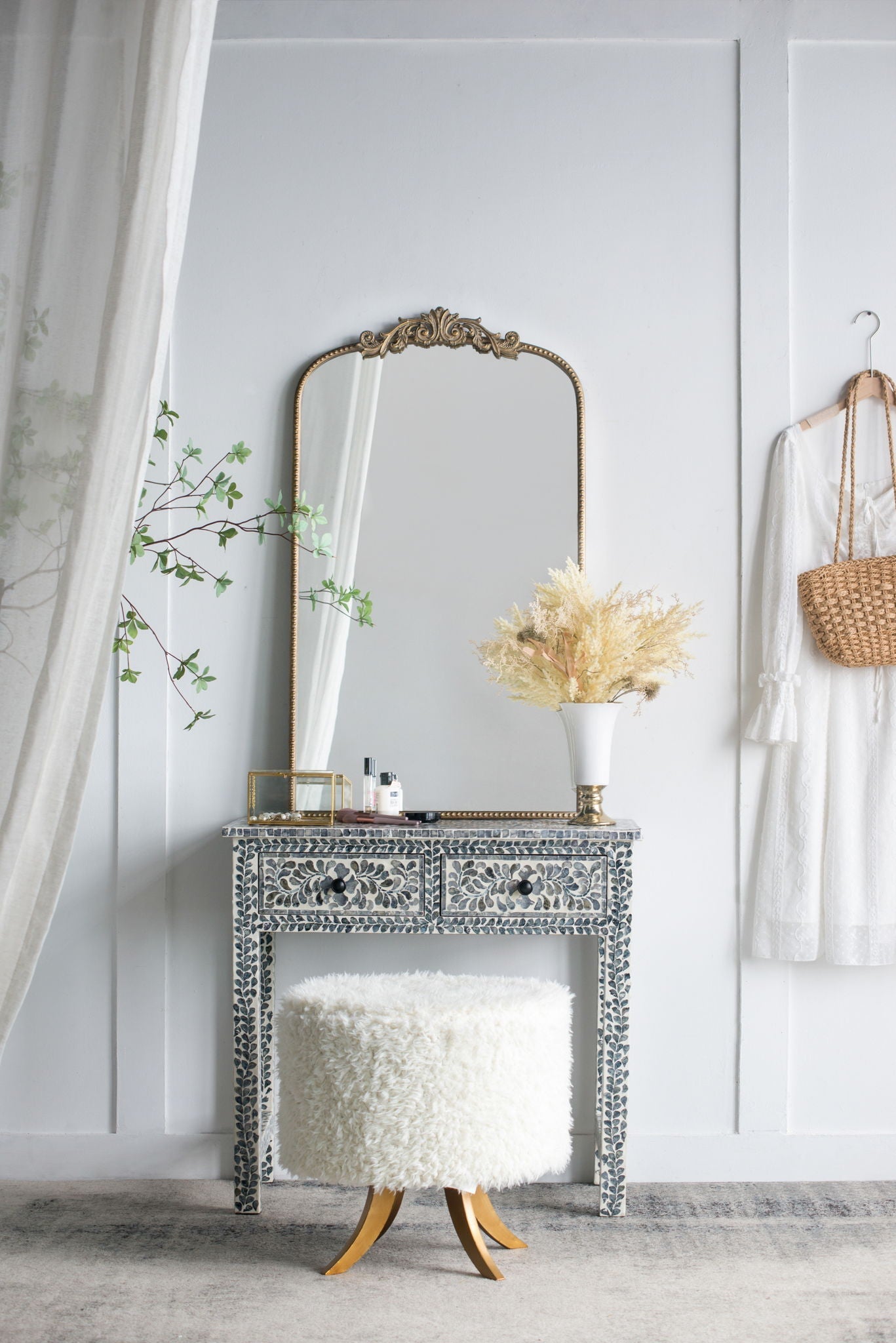 Arch Mirror, Baroque Inspired Wall Decor