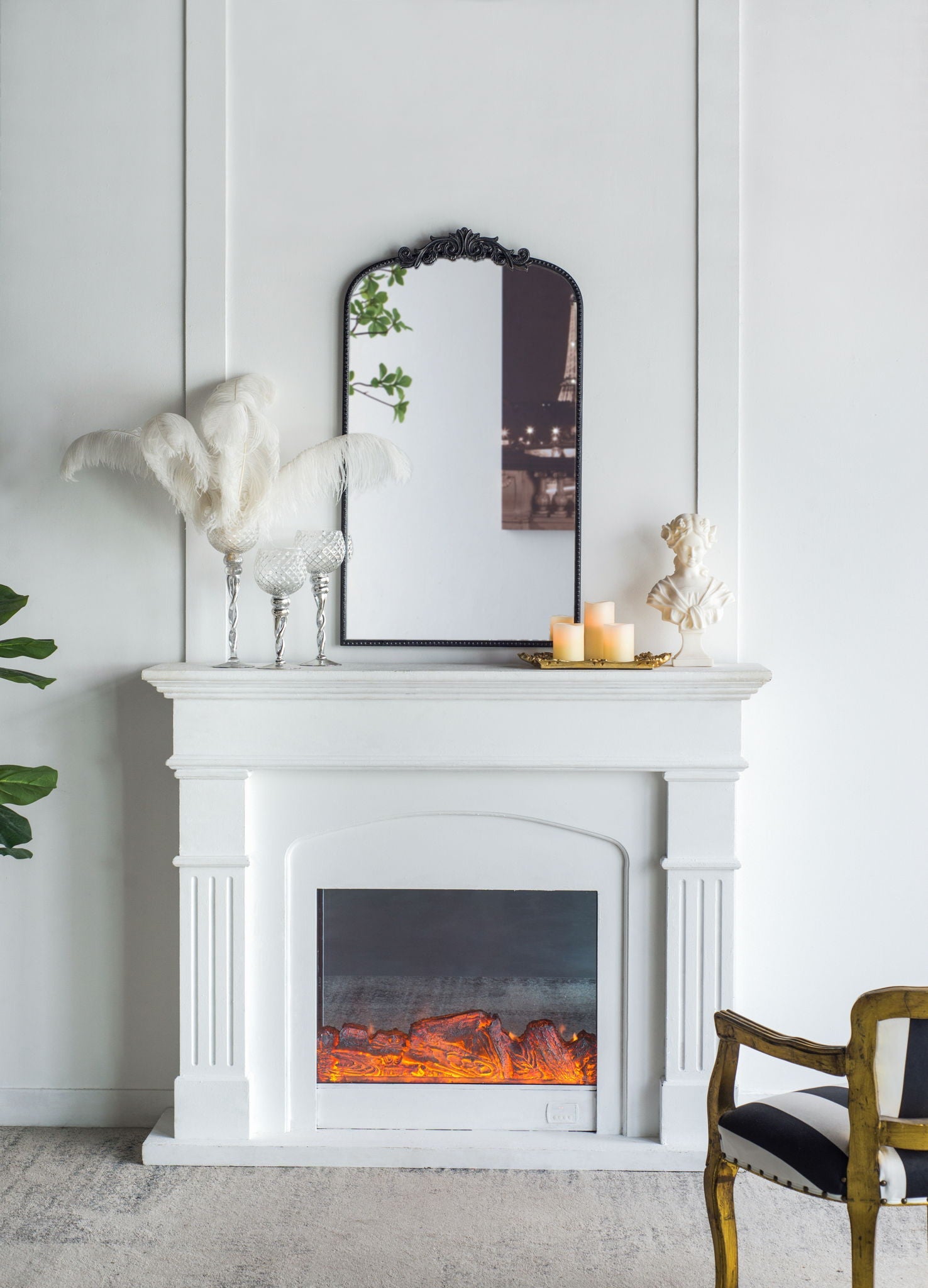 Arch Mirror, Baroque Inspired Wall Decor