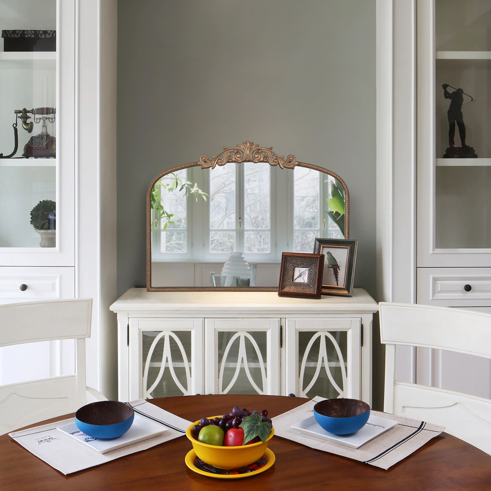 Arch Mirror, Baroque Inspired Wall Decor