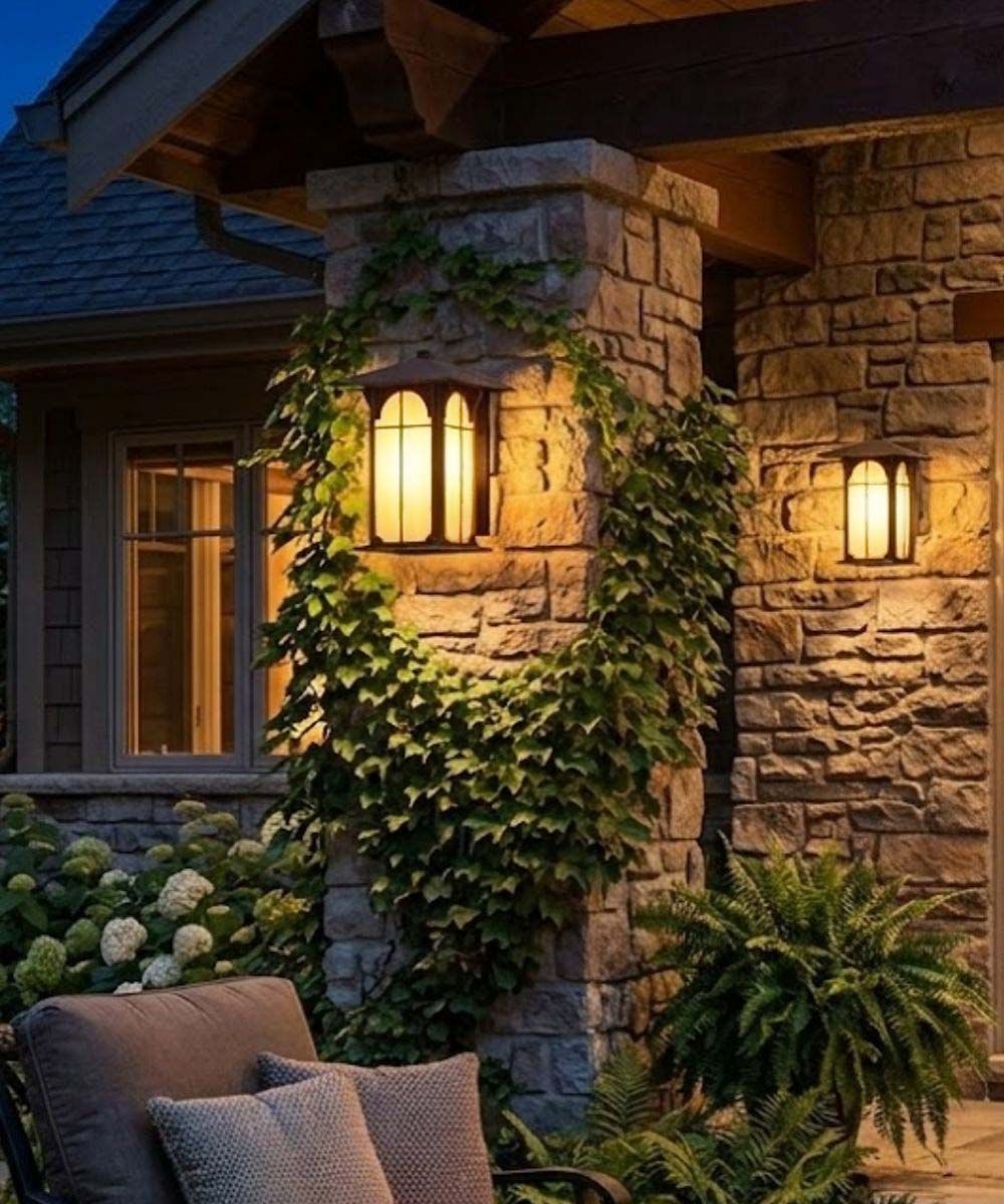 Aztec 14"H 1-Light Olde Brick Bronze Finish OutdoorFixture