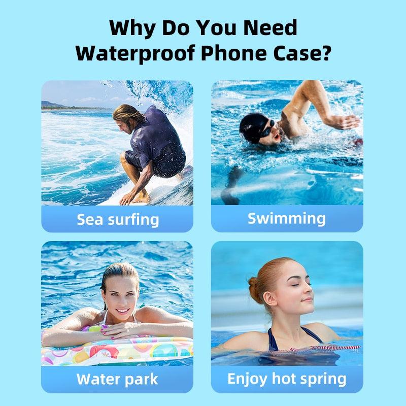 IPX8 Waterproof Phone Case Bag For iPhone