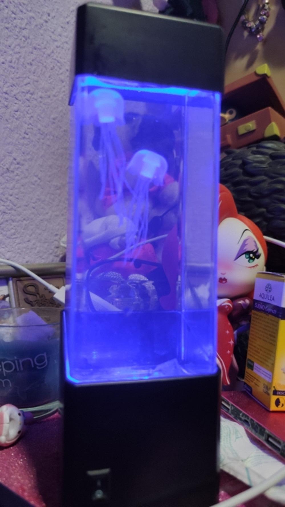 LED Jellyfish Night Light Tank Aquarium Style LED Lamp