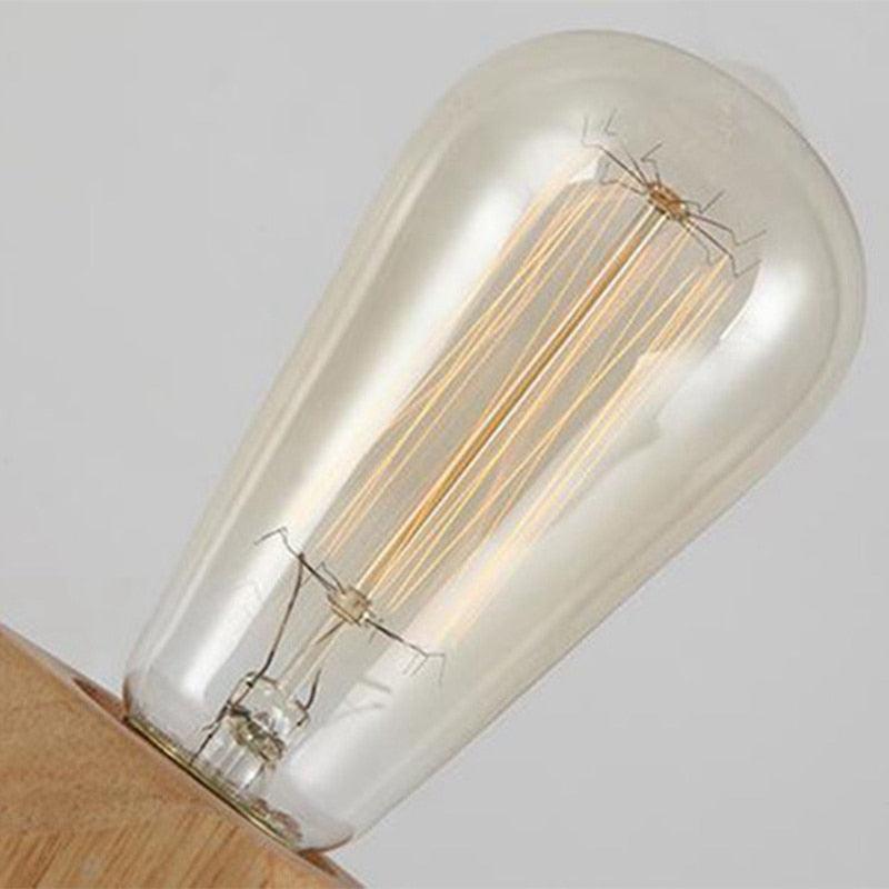 Modern table lamp E27 Wooden Desk Lamp Diamond Bedside Lamp