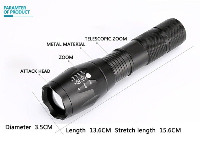Waterproof Z45 Led Flashlight Ultra Bright