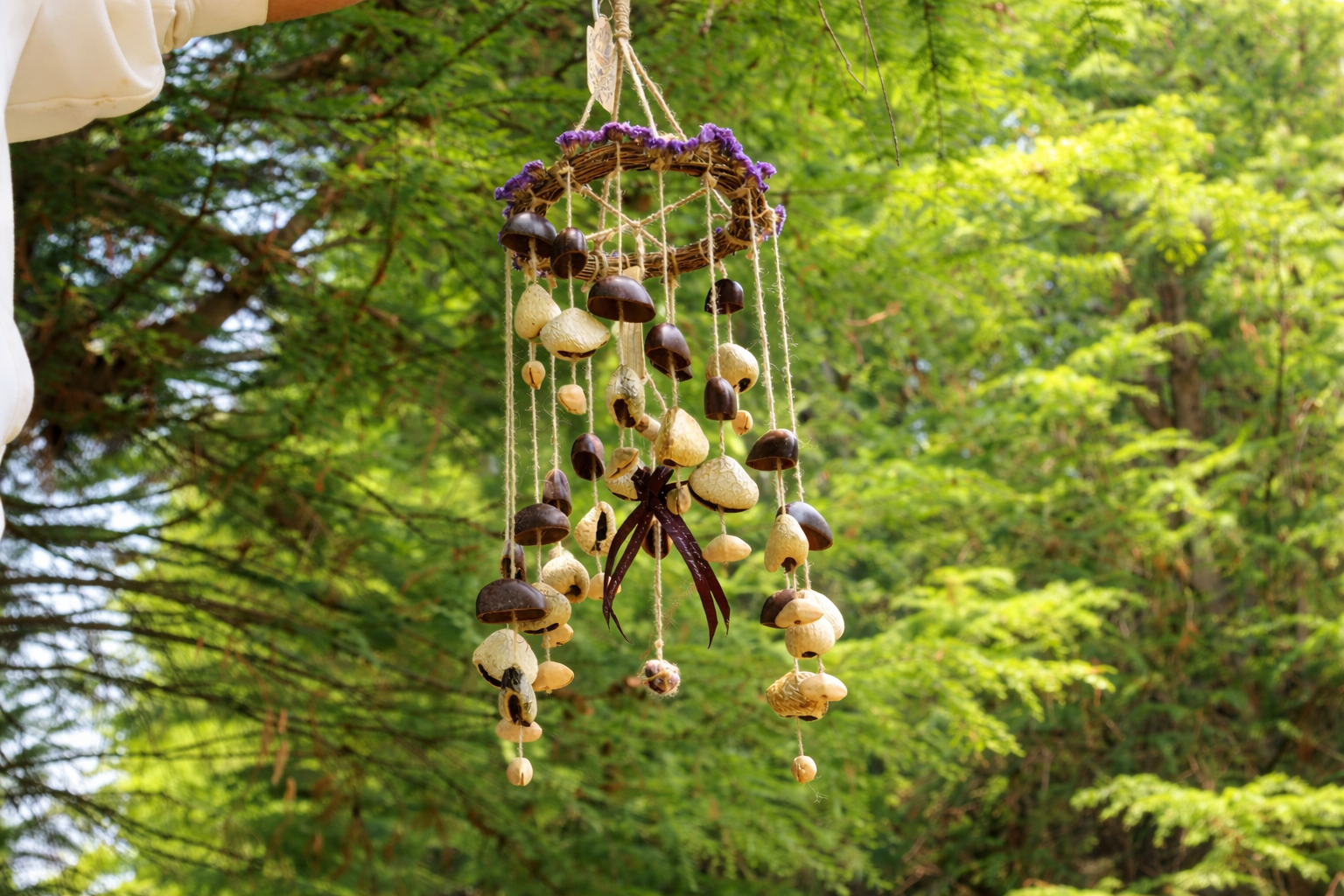 "Floral Harvest Chime" Vine Wreath Seed Chime