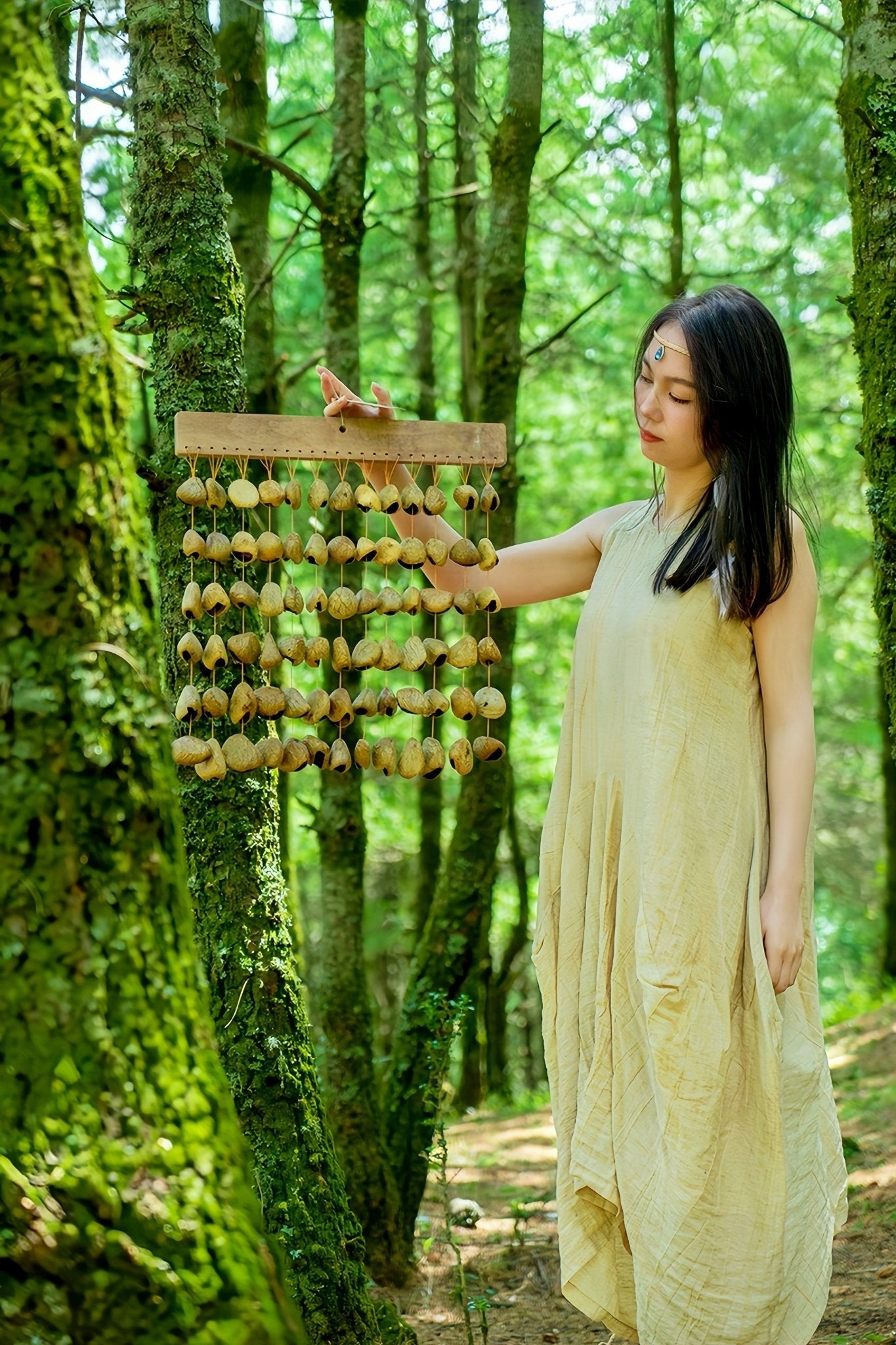Handmade Panji  Seed Shell Bar Chime