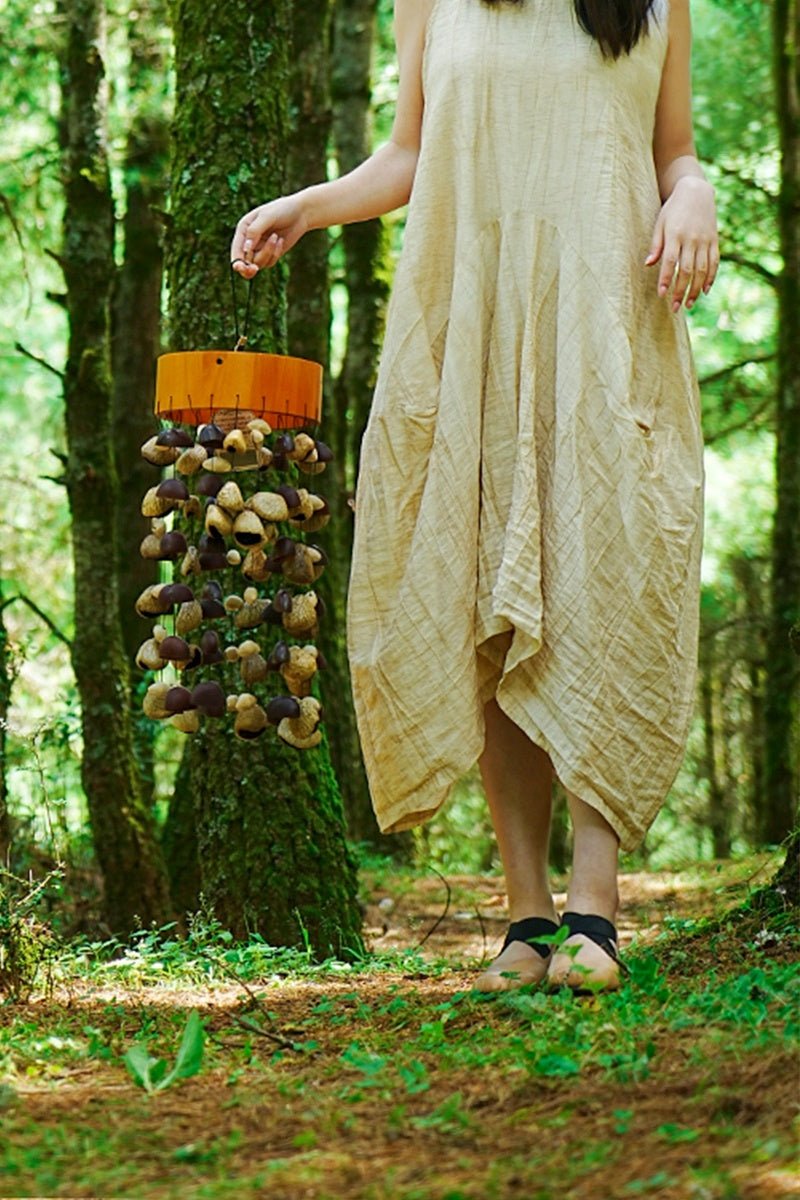 Handmade Seed Pod Wind Chime | Juju, Panji & Chacha Round Chime