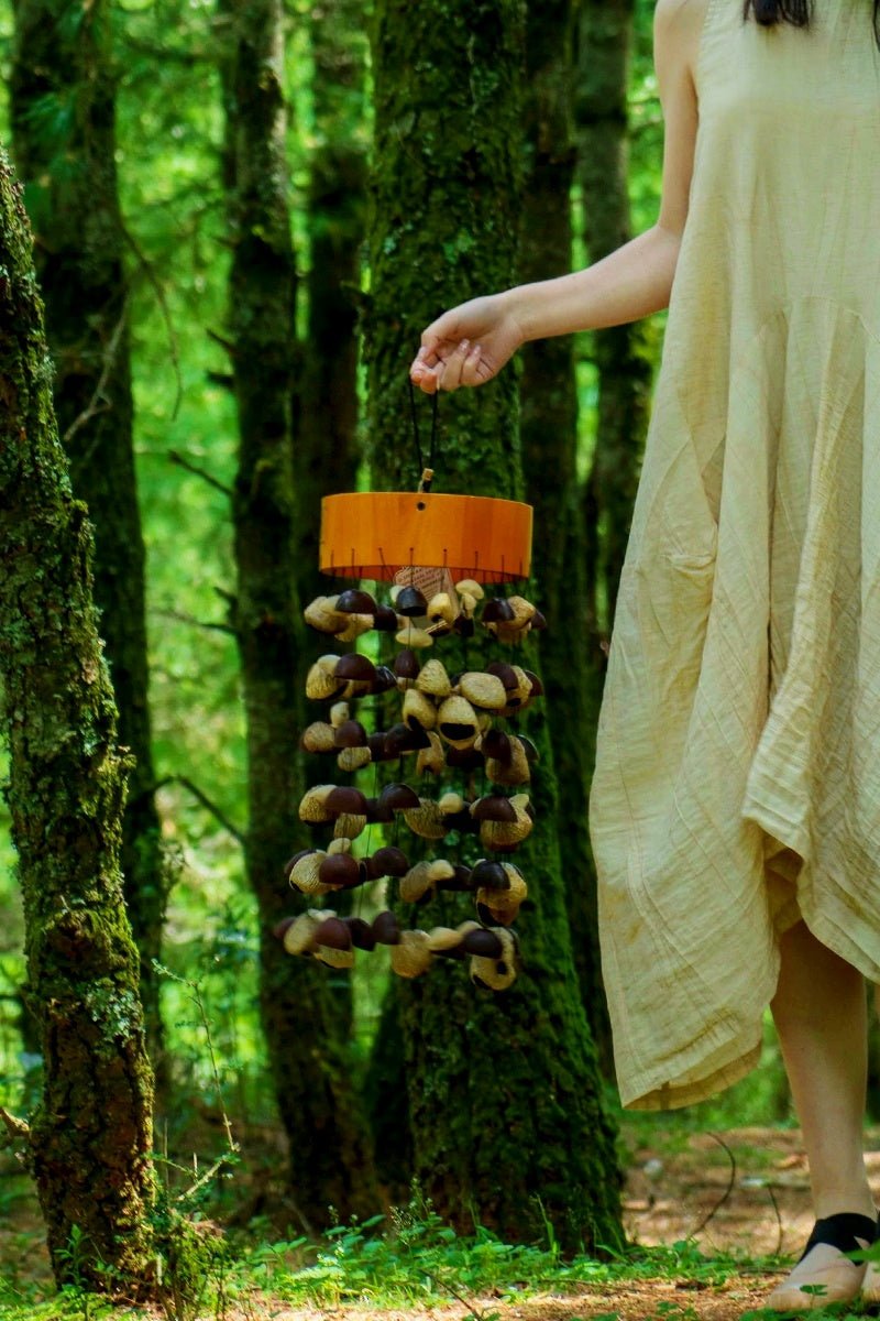 Handmade Seed Pod Wind Chime | Juju, Panji & Chacha Round Chime